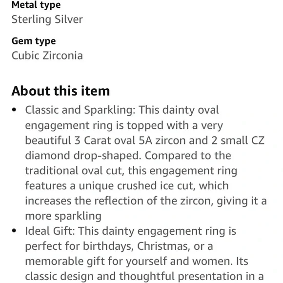 Blue Gemstone Silver Ring - Picture 5 of 10